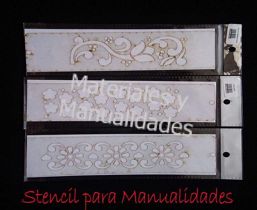 Stencil para arte y manualidades pirograbado repujado y screen