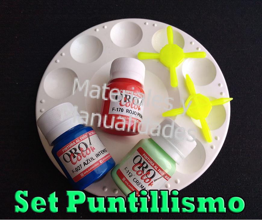 set puntillismo arte country pinturas mandalas