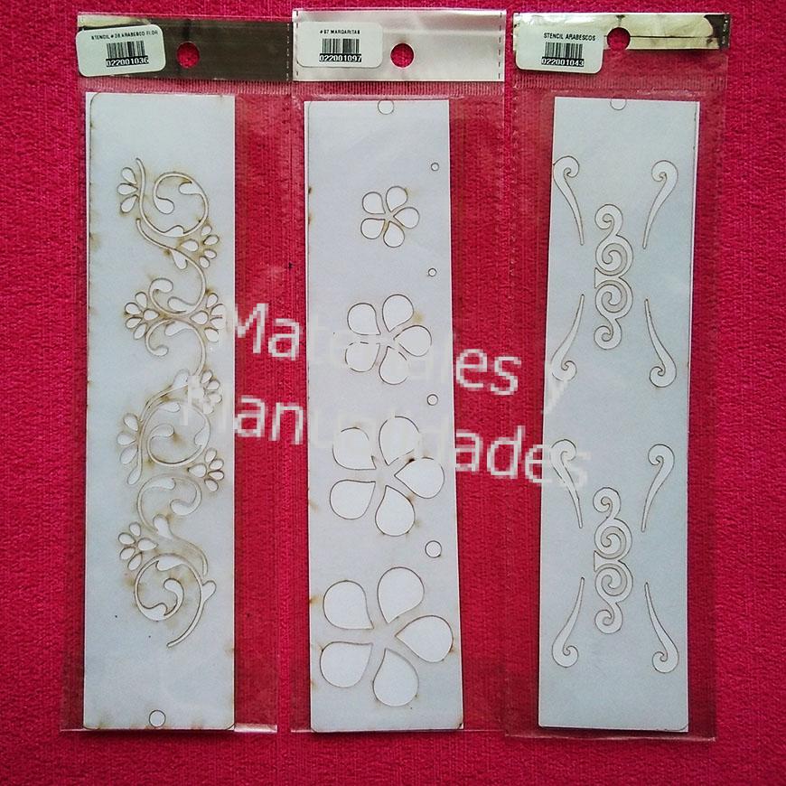 Stencil para arte y manualidades pirograbado repujado y screen