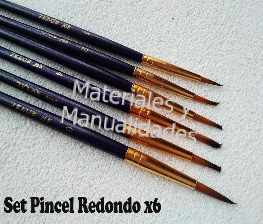 Pincel delineador redondo para arte y manualidades