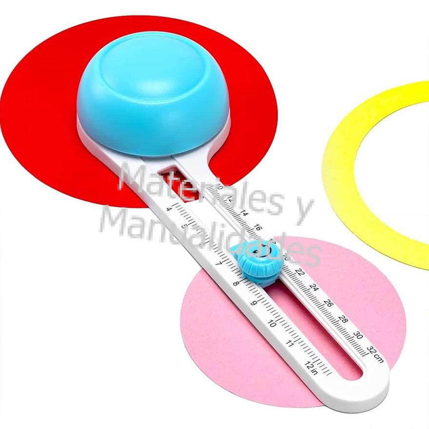 Cortador de Círculos giratorio papel cartulina