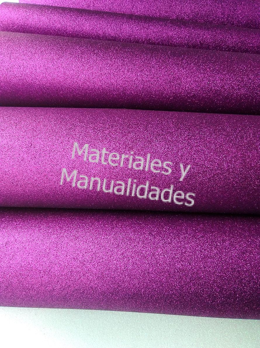 Lámina De FoamI Morado Glitter Brillante Para Fantasía En Tus Manualidades Goma eva