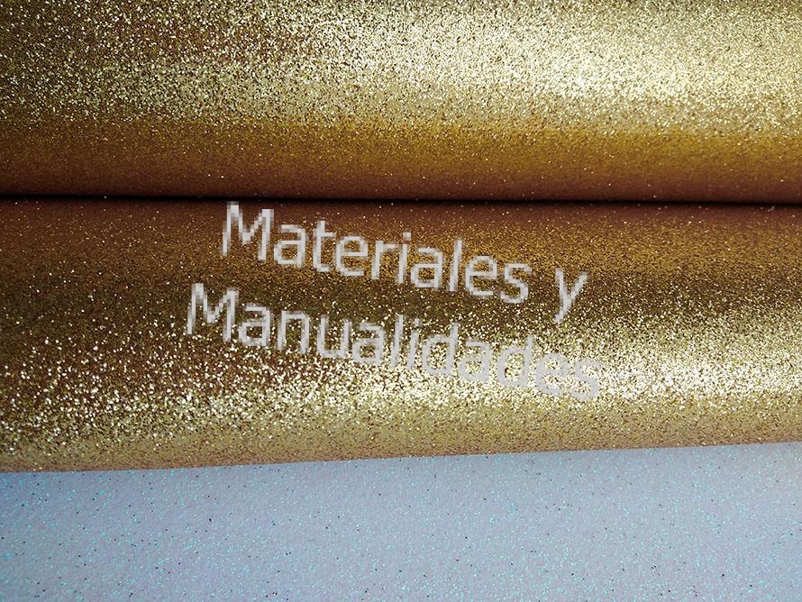 FOAMY ESCARCHADO DORADO GOMA EVA FOMY, MATERIALES PARA MANUALIDADES EN