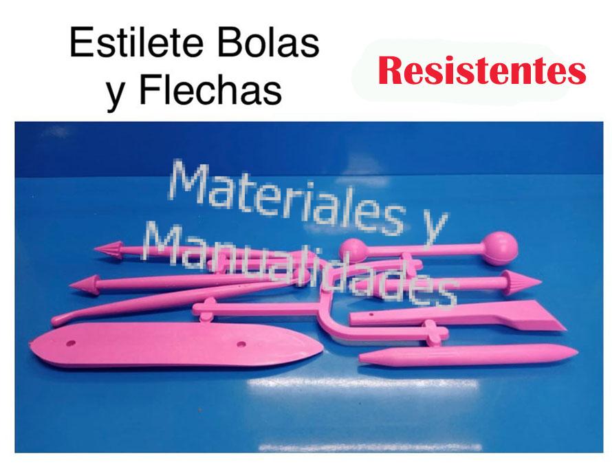 Set Bolillos Estecas Estiletes Para Porcelana Fria Modelado Artesanias