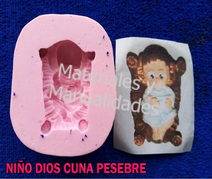 Molde Silicona cuna niño DiosSagrada Familia Jesús Maria José Nacimiento