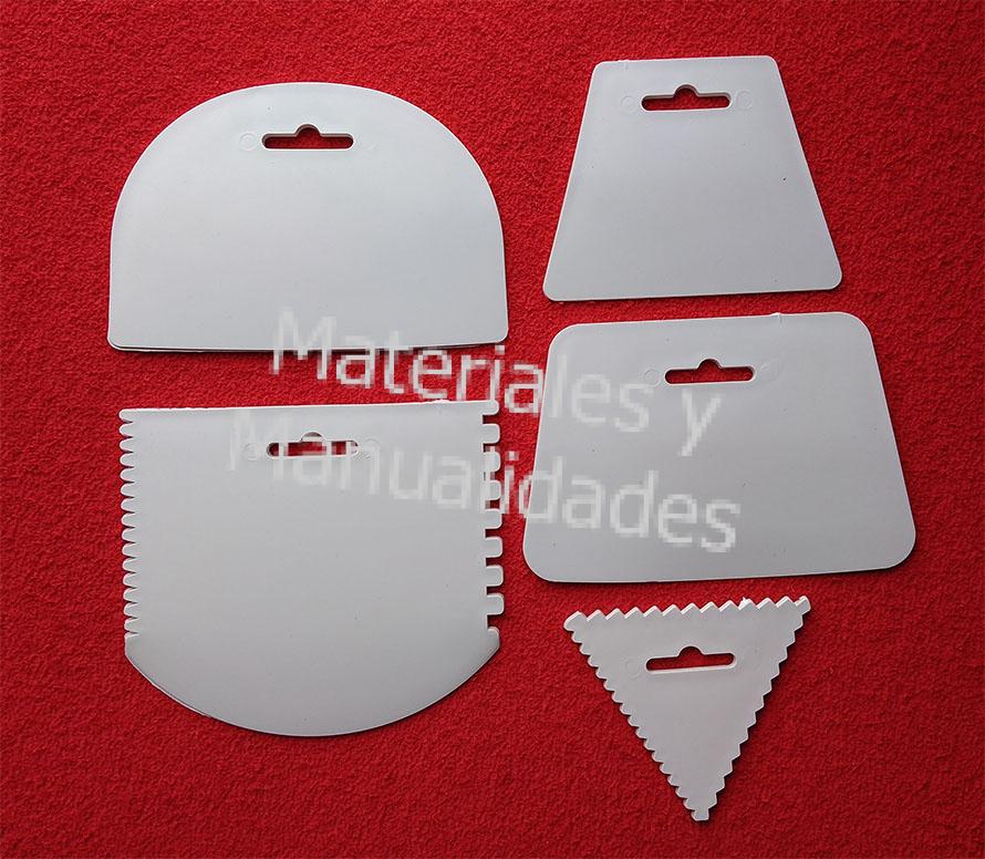  Set Espátulas Plásticas Masilladoras para artes y manualidades Porcelanicrón