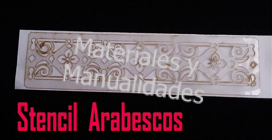 Stencil arabescos cenefa plantilla para artes y manualidades fom