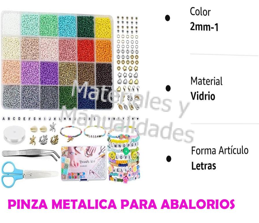 pinzas metalicas para abalorios bisuteria