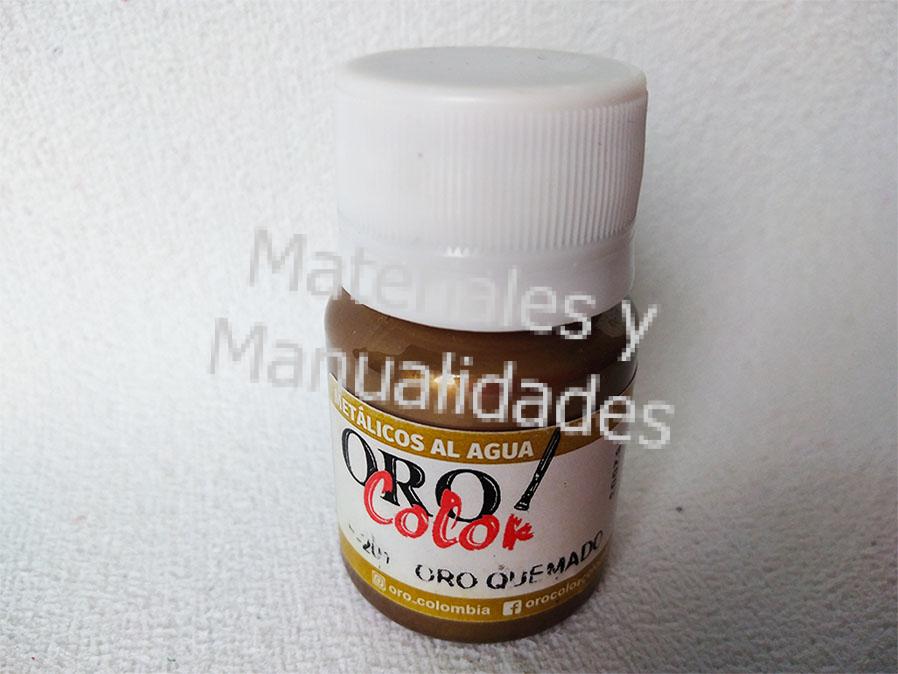pintura rojo metalizada para artes ceramica papel manualidades