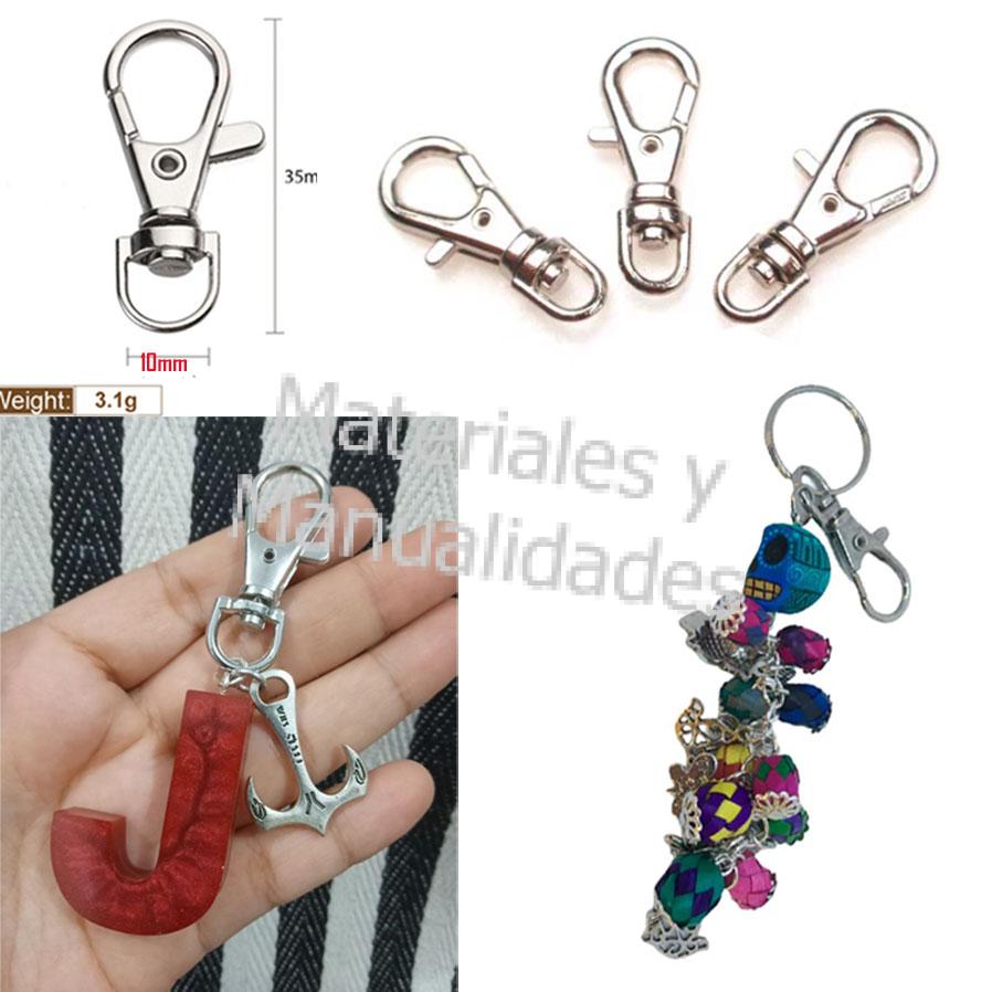 Argolla para llaveros con su cadena