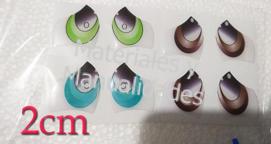 ojos adhesivos para manualidades peluches tela pasta fria fofuchas