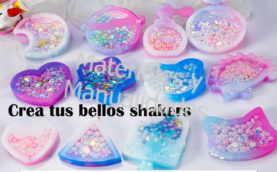 Moldes para joyeria en resina epoxica shakers