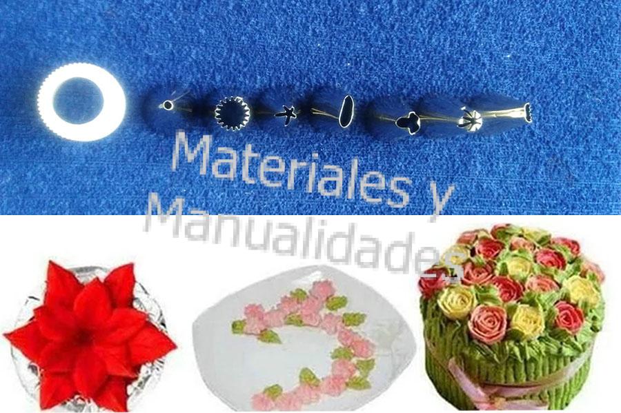 boquilla para crear flores en muffins magdalenas