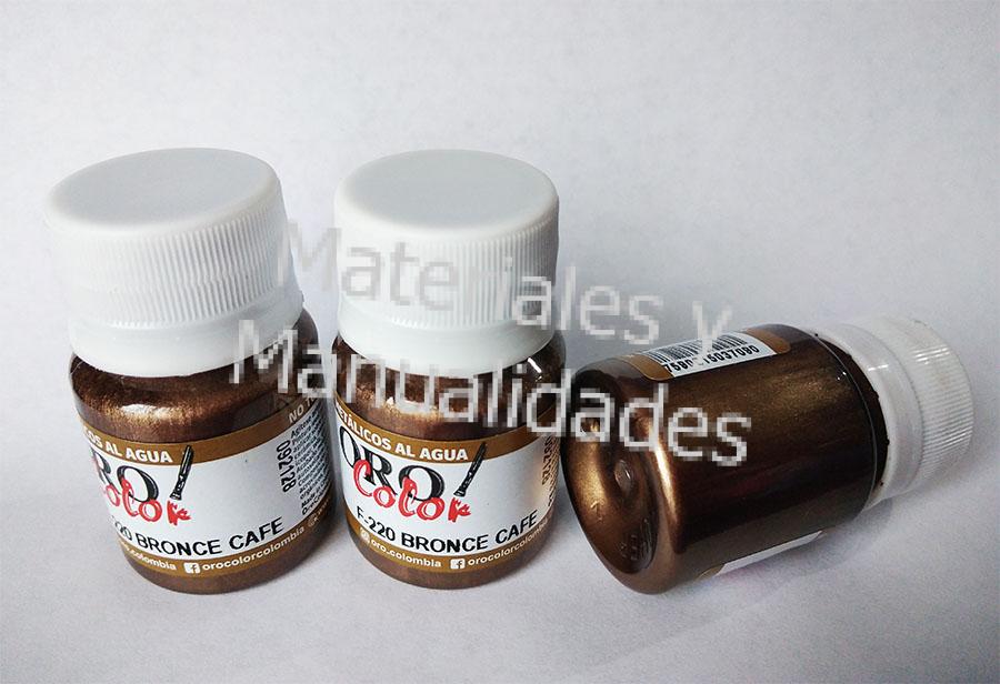 Pintura metalizada bronce cafe