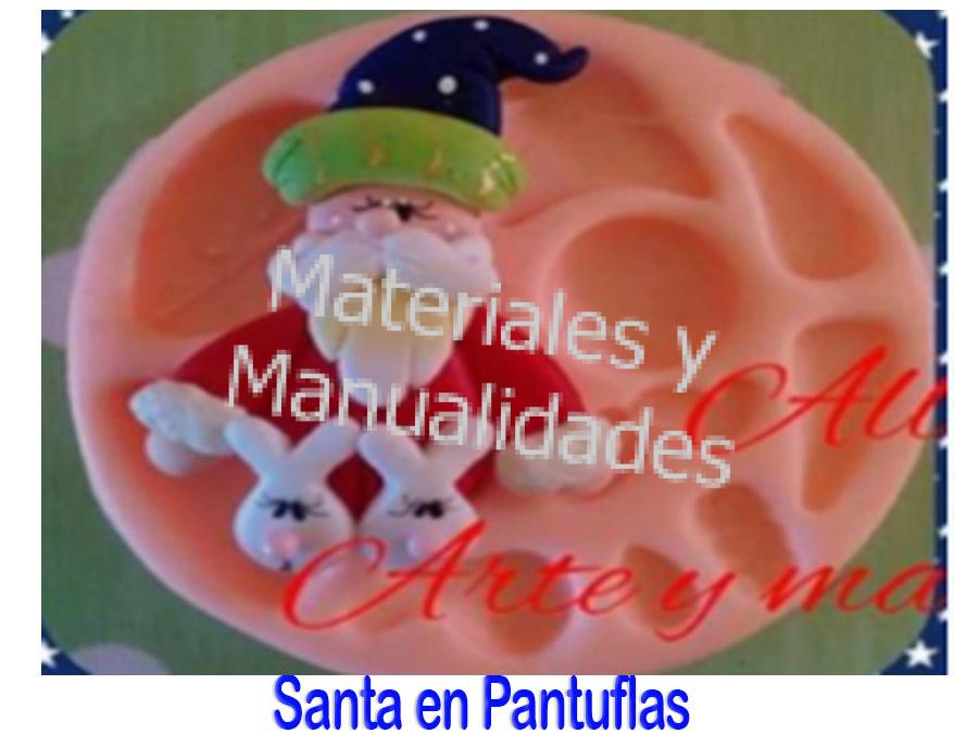 Molde flexible Inyector cara papa Noel navidad