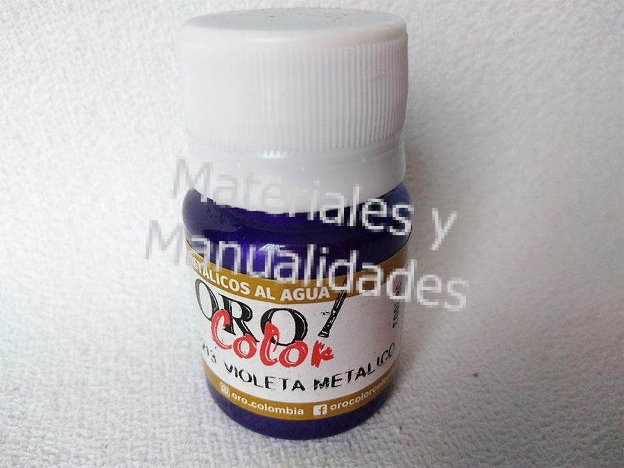 Pintura Acrílicos Violeta Metálica o metalizada Al frío de 30ml