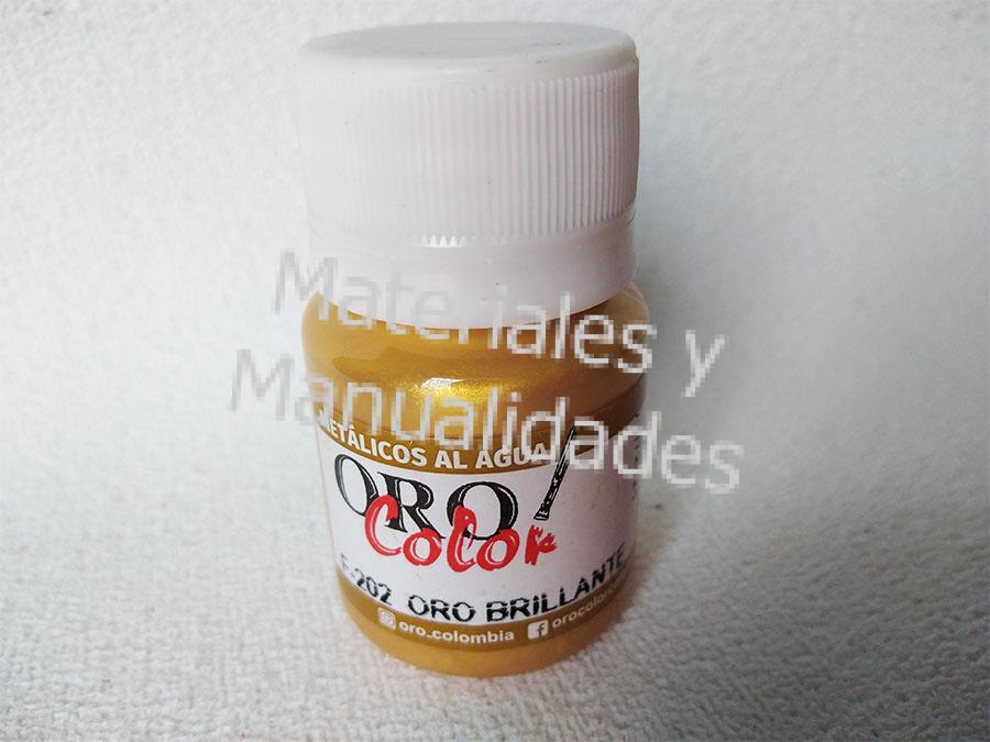 Pintura metalizada para artes ceramica papel manualidades