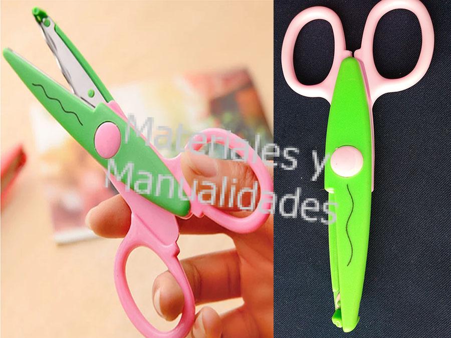 Tijeras decorativas borde de ondas para manualidades