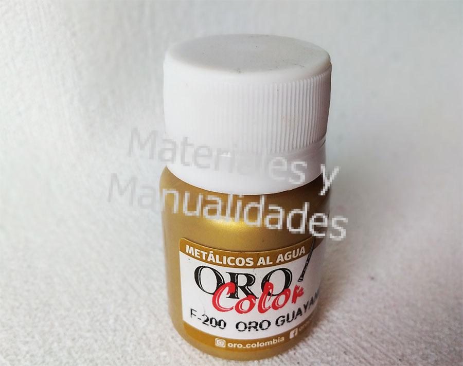 Oro pintura metalizada para artes ceramica papel manualidades