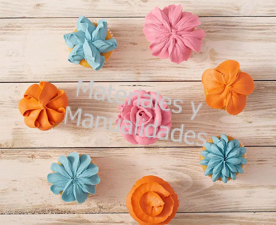 boquillas para flores en pastelillos fiestas fondant