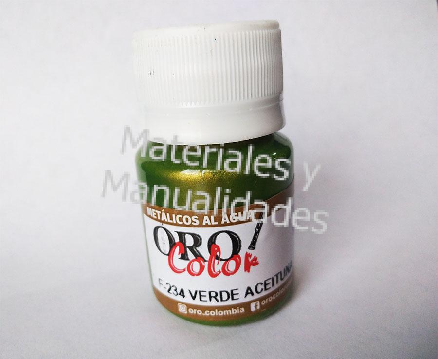 Pintura metalizada verde aceituna