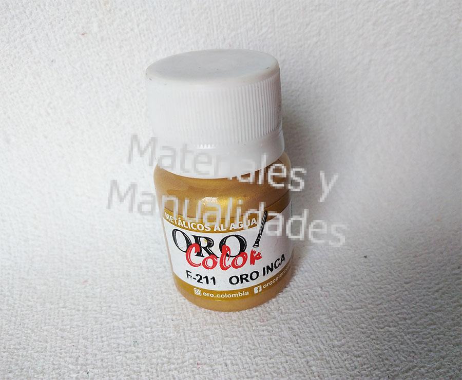 Oro pintura metalizada para artes ceramica papel manualidades