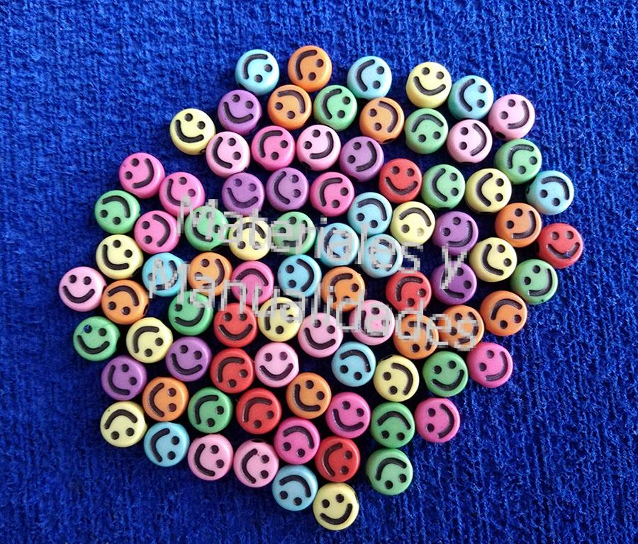 emoji caras sonriente para manillas pulseras, insumos de bisuteria