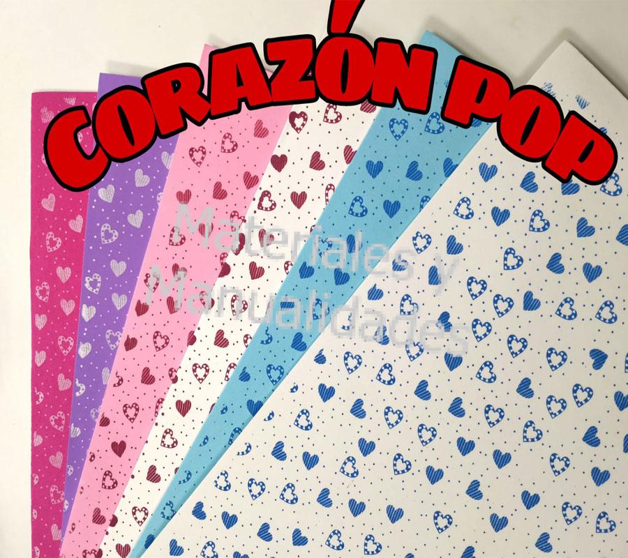 fomi estampado corazaon pop