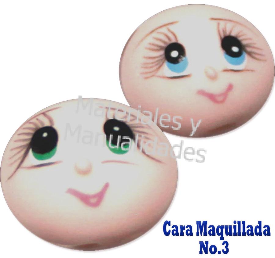 caras maquilaldas para muñecosy recordatorios en porcelanicron