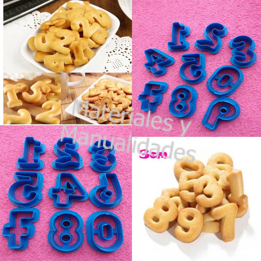 Cortador de numeros de 3 cm para fondant