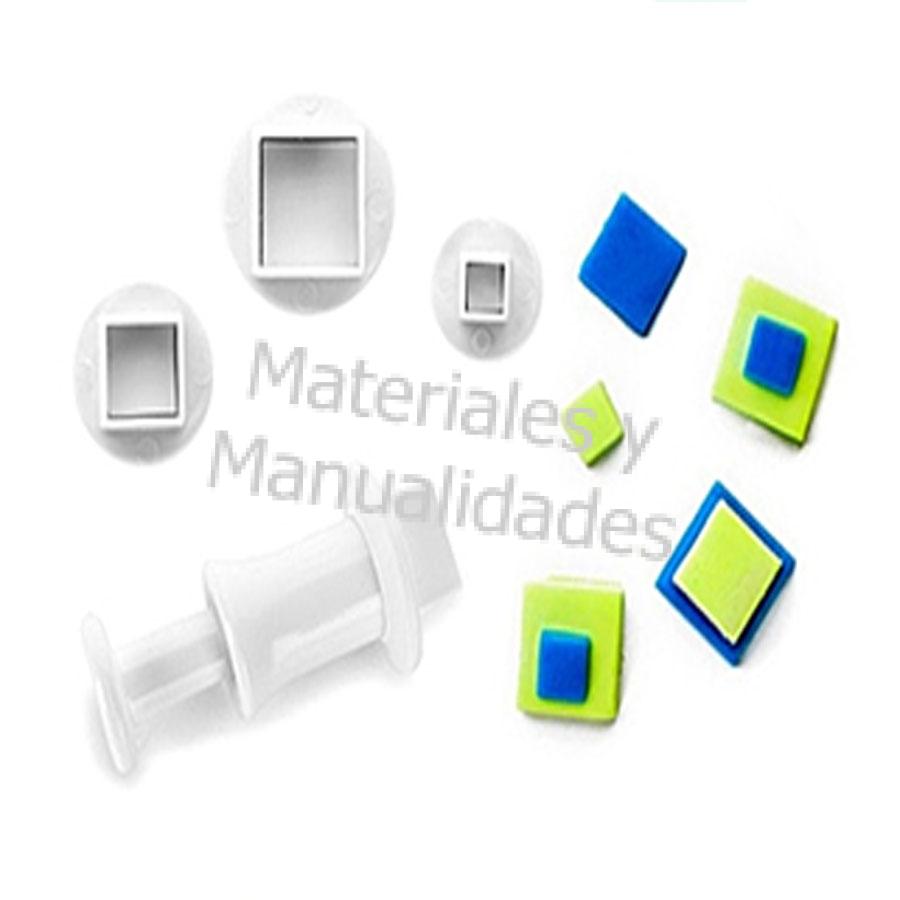 Set Moldes de cuadro para decorar pasteles tortas porcelanicron