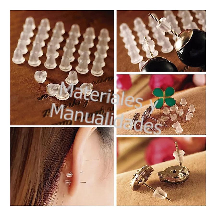 Topes Silicona Mariposas Tapón Para Aretes