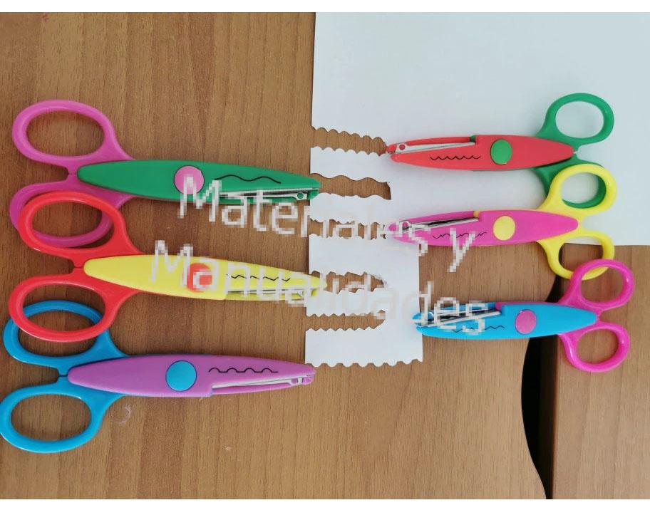 tijeras decorativas para manualidades escolares