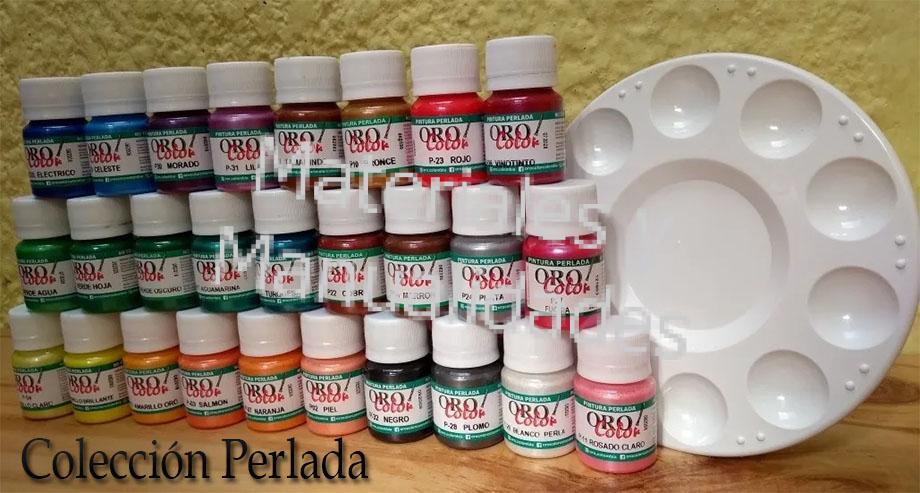 Set de 27 Pinturas perladas orocolor manualidades