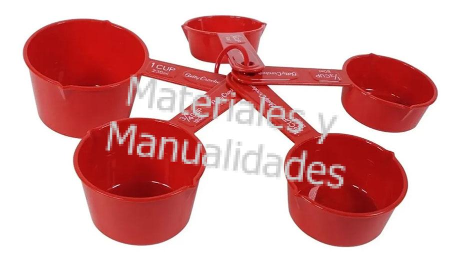 Set tazas dosificadoras plásticos  herramientas para cocina y repostería