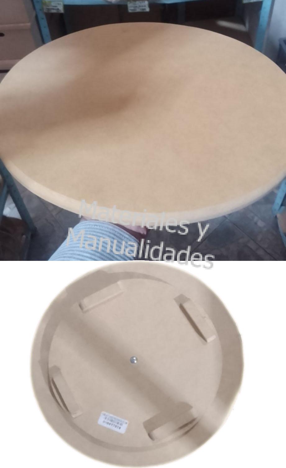 Tabla giratoria madera mdf en crudo para decorar de 25cm