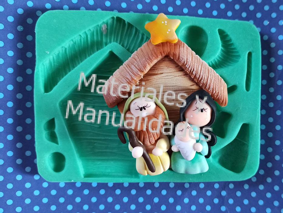 Molde silicona pessebre navidad papa noel