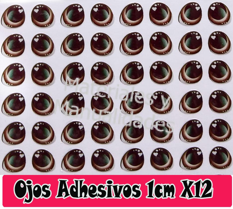 Ojos Adhesivos Resinados para manualidades