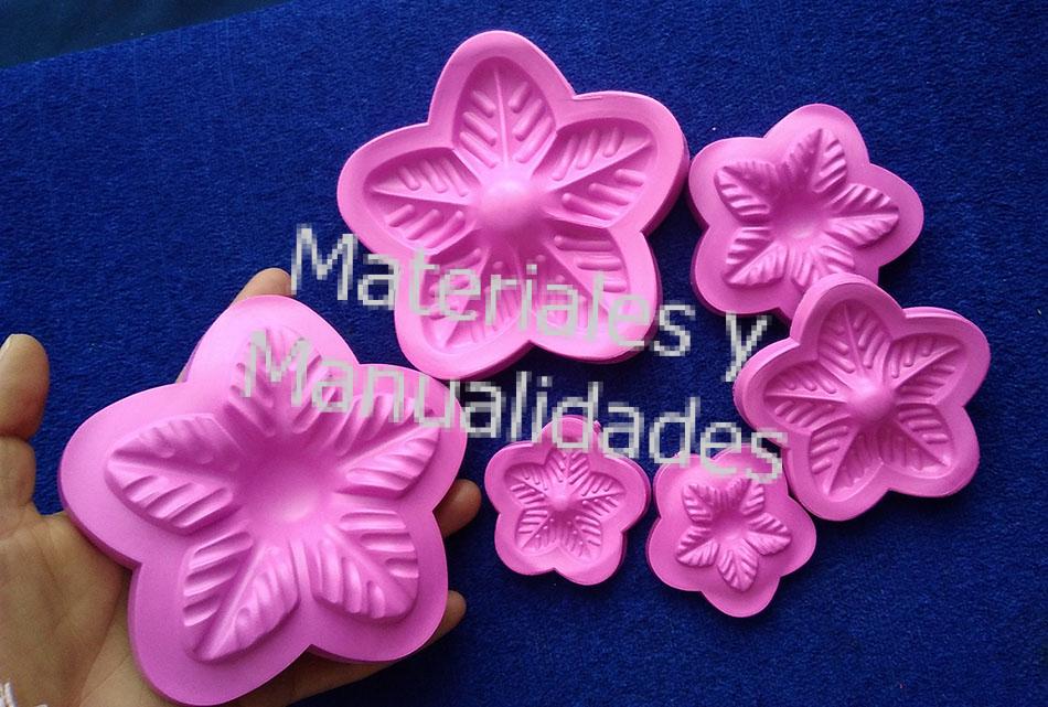 molde para fomi sepalos para flores goma eva molde texturizador 