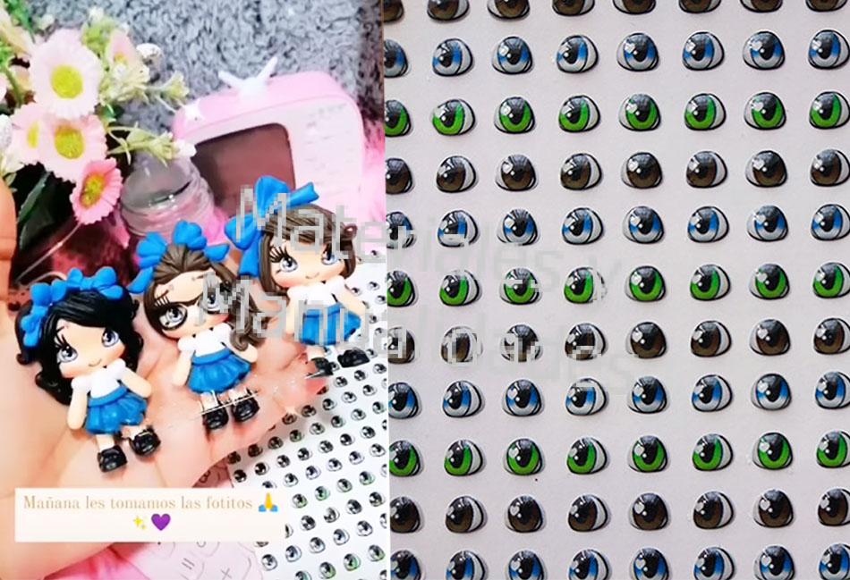 Ojos Adhesivos Resinados