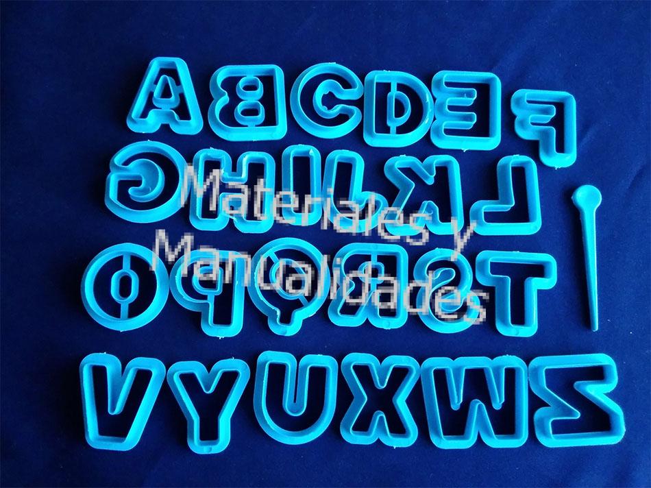 MOLDE SILICÓN ALFABETO MINUSCULA ABECEDARIO LETRAS PARA MANAULIDADES PASTA  FRIA GOMA EVA FLEXIBLE, MATERIALES PARA MANUALIDADES EN MASA FLEXIBLE FOAMY  GOMA EVA PASTILLAJE Y DECORACIÓN DE TORTAS