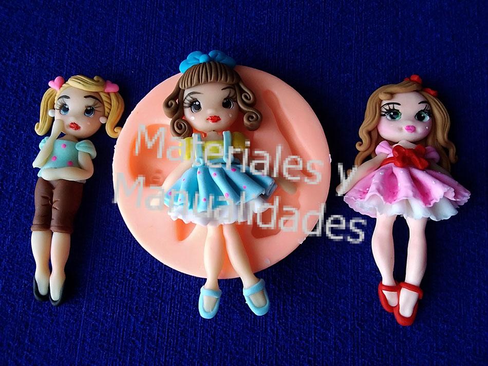 Molde en silicona para crear muñeca cuerpo completo