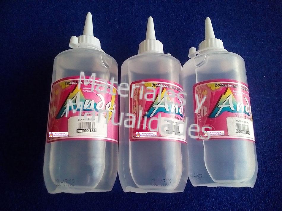 Silicona Líquida por 250 Ml Pegante Adhesivo Para Tela Fieltro Y Manualidades y artesanías,silicona liquida,pegante para tela,pegante para fieltro,