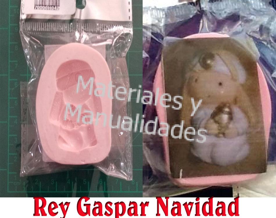 Molde en Silicona Rey Gaspar reyes magos para decorar Pesebre Natividad 