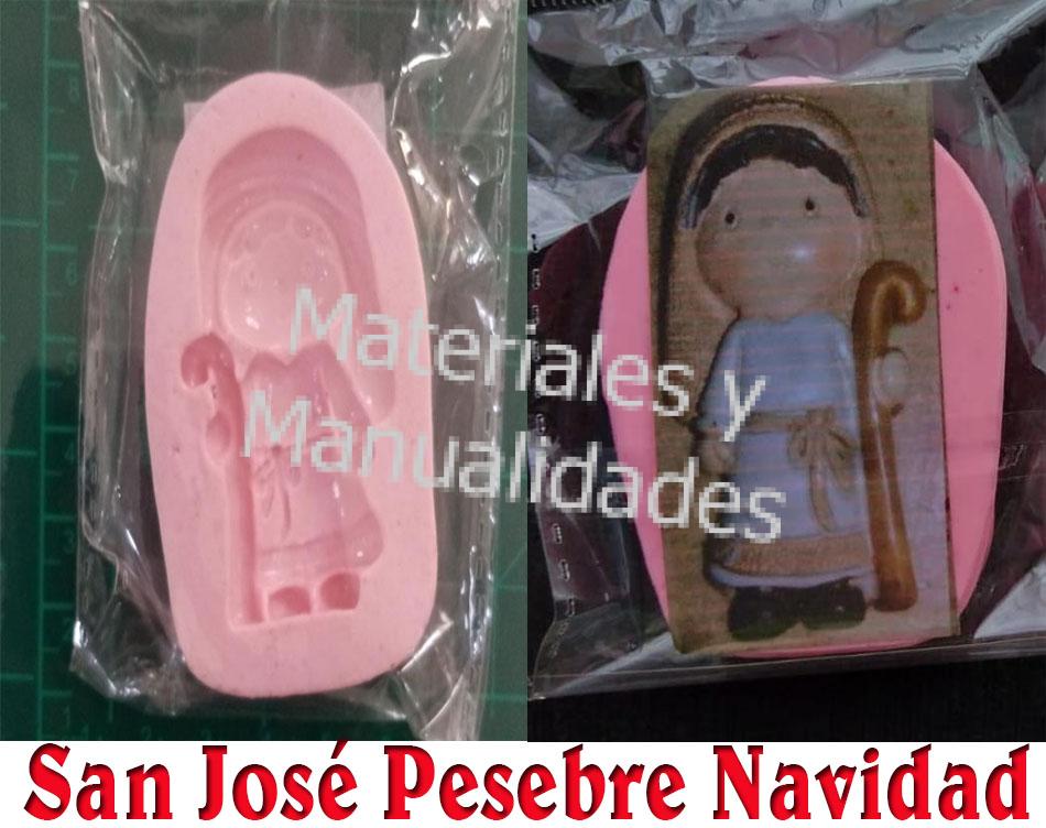 Molde en Silicona San José para decorar Pesebre Natividad Nacimiento Belén