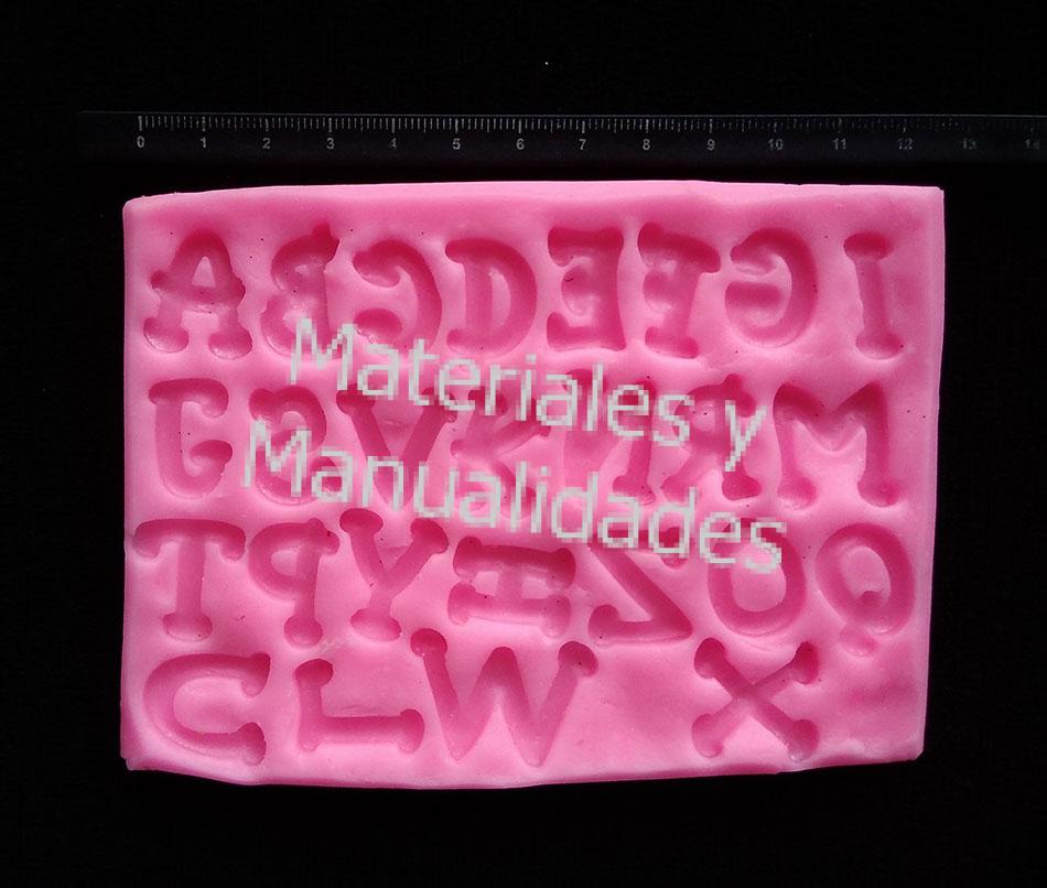 Molde abecedario letras para pastel tortas pasta fría decoración de muffins