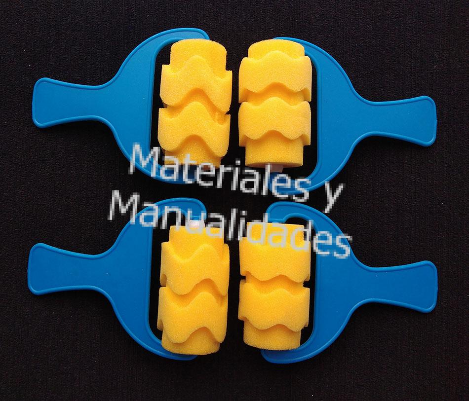 Rodillo de espuma ondas redondas x2 para Ponceado Pomas 1pz