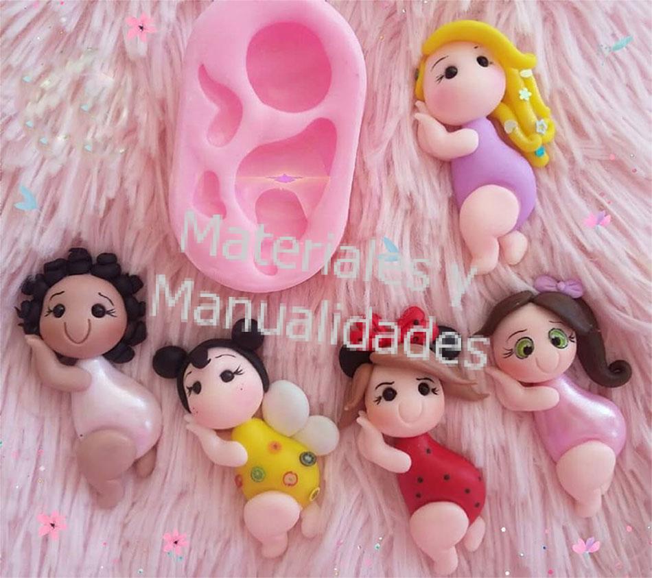 Molde en silicona para llaveros y apliques en pasta fría
