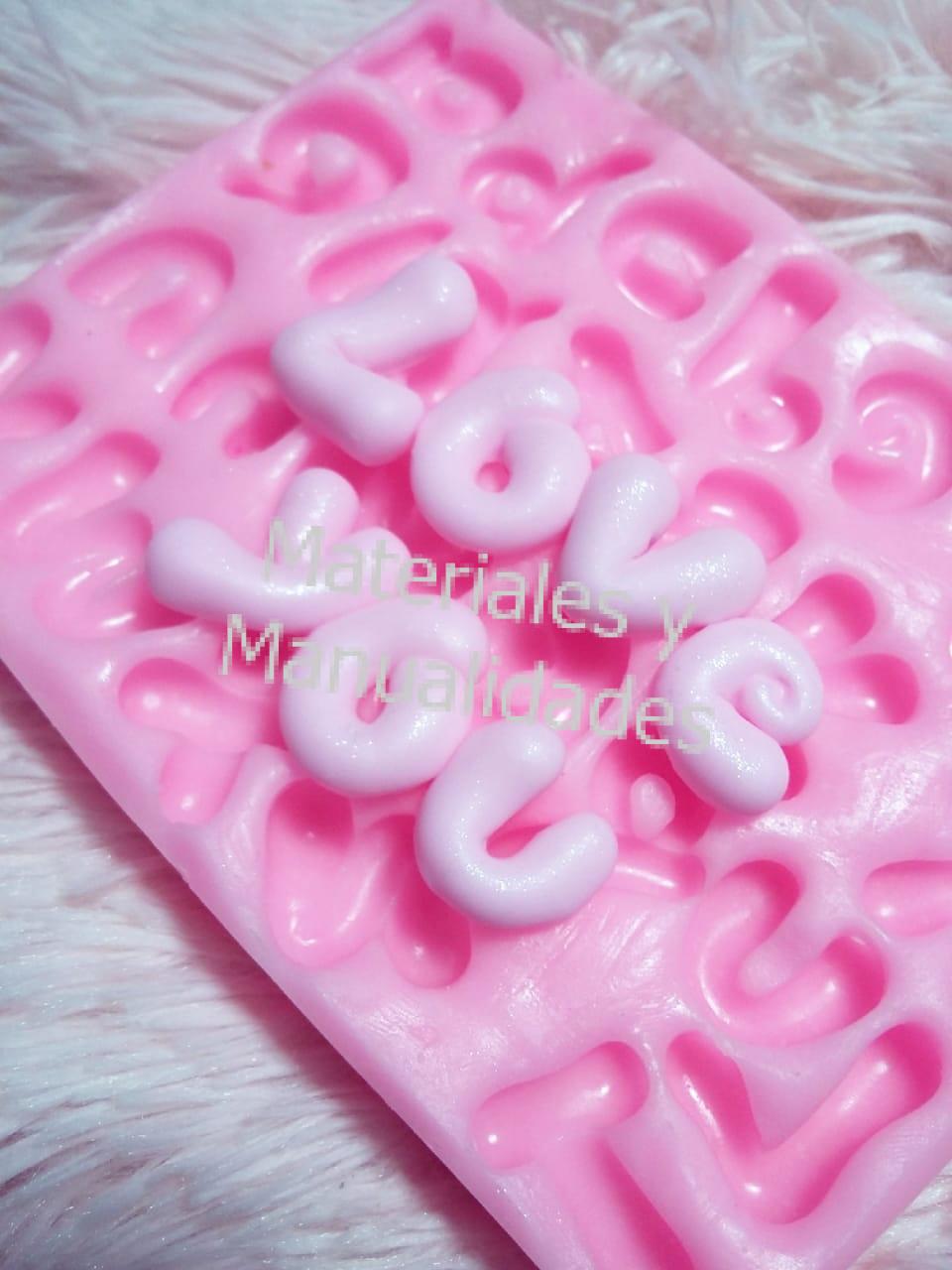 Molde Silicona Abecedario Minuscula Letras para tortas pastel muffins
