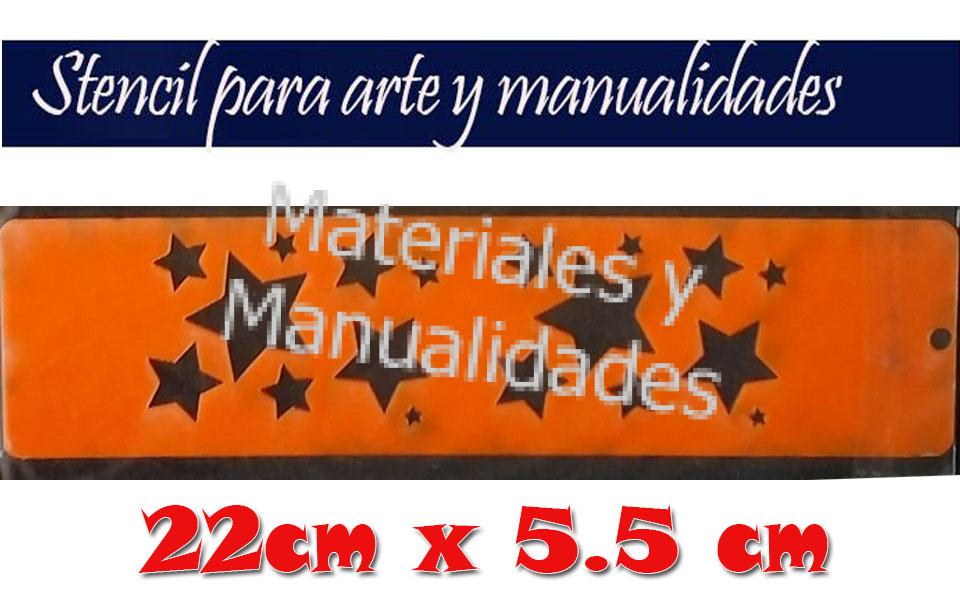 Stencil Estrellas surtidas cenefas Plantilla Para Arte estrcido Y Manualidades